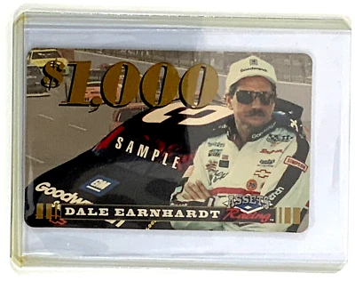 1995 Finish Line Assets #3 Dale Earnhardt Sr. $1000 Phone Card Sample Promo  - Image 1 of 2