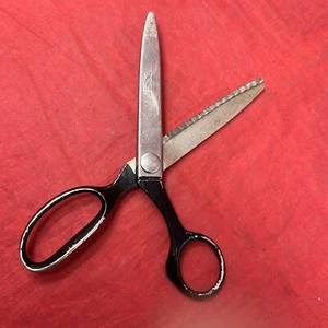 Vintage WISS MODEL CB7 USA PINKING SHEARS SCISSORS Zig Zag Pattern - Picture 1 of 6