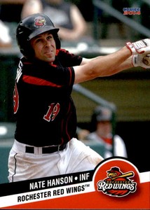 2014 Rochester Red Wings Choice #12 Nate Hanson Downey California Baseball Card
