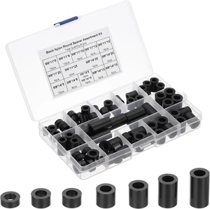 M6 M8 Nylon Spacer, 81Pcs round Spacer Standoff Non-Threaded Assortment Electric - Picture 1 of 12
