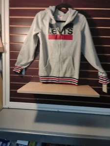 Levi's Size XL (12-13) Zip-Up Hoodie Jacket Gray - Picture 1 of 5