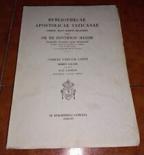 Codices Vaticani Latinos 1135 1266 Bybliothecae Apostolicae Laurent 958