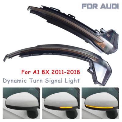 Indicador de espejo retrovisor lateral luz intermitente LED dinámica para Audi A1 8X 2011-2019 Foto 1 de 4
