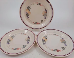 Set of 3 Corelle by Corning ABUNDANCE Salad Luncheon Lunch Plates Fruit 8-1/2" - Picture 1 of 6