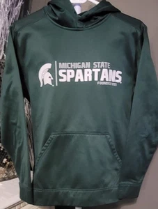 J2 Sport Michigan State Spartans Hoodie Green SM Team Apparel - Picture 1 of 5
