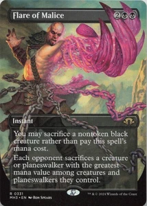Flare of Malice (Borderless) R Modern Horizons 3 331 - LP MTG - Picture 1 of 1