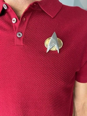 Authentic Vintage Star Trek Metal Communicator Badge with Magnetic Clasp - Image 1 of 4