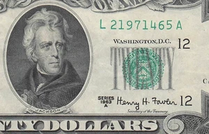 USA San Francisco , Ca  $20  Series of 1963 A Block L-A  Circulated Banknote ESU - Picture 1 of 3