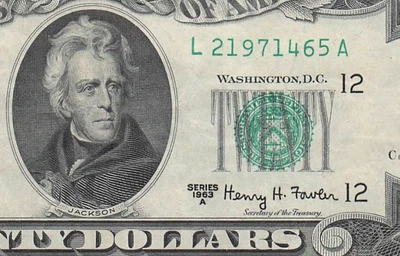 USA San Francisco , Ca  $20  Series of 1963 A Block L-A  Circulated Banknote ESU - Image 1 of 3