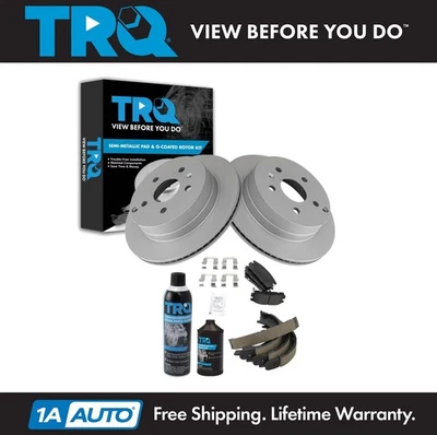 Kit de pastillas de freno trasero y rotor TRQ para Chevrolet Equinox GMC Terrain 2010-2017 Foto 1 de 4