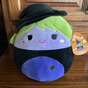 NEW Squishmallows Keyes the Witch w Spider 11 Inch 2025 Halloween Squishmallow  - Picture 1 of 3