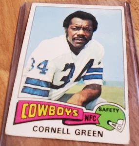 1975 Topps Football # 91 Cornell Green Dallas Cowboys - Picture 1 of 2