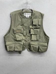 Columbia PFG Fishing Vest Mens Size L/XL Sleeveless Pocket Casual Front Zip - Picture 1 of 10