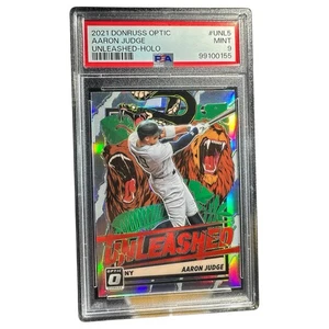 2021 Donruss Optic Aaron Judge Unleashed Holo PSA 9 Mint Yankees Baseball - Picture 1 of 4