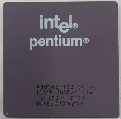 Intel Pentium 133 MHz Desktop CPU Processor- SK106 - Image 1 of 2