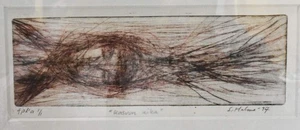 1997 Etching "Time of the Fall" or Kasuun Aika by Sanna Tuulia Halme - Finland - Picture 1 of 10