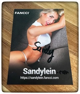NEU * Autogrammkarte von Sandylein * Venus 2025 * Webcam Girl * BRAND NEU - Bild 1 von 1