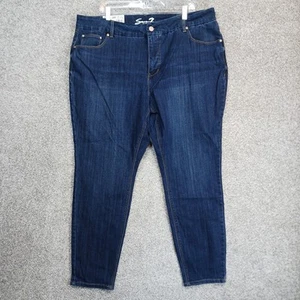 Seven7 Jeans Womens Size 20W Blue Birch Denim Tummyless High Rise Skinny Jean - Picture 1 of 12