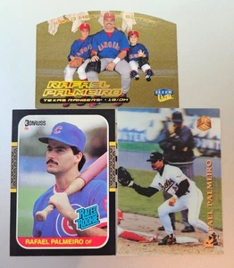Rafael Palmeiro 3 Card Lot 1987 RC / 1995 Sportflix / 1999 Ultra Gold Medallion - Picture 1 of 3