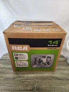 RCA Truflat 14 inch CRT TV 14F512T Retro Gaming TV Complete in Box Tested - Picture 1 of 17
