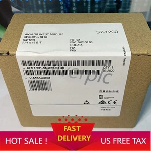 New Siemens 6ES7231-5ND32-0XB0 6ES7 231-5ND32-0XB0 S7-1200 Analog input SM 1231 - Picture 1 of 16