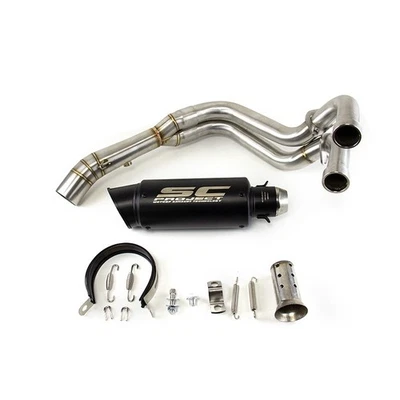 适用于雅马哈 YZF R7 MT07 FZ07 2014-2025 全排气前连接管 51 毫米消声器 — 第 1/4 张图片
