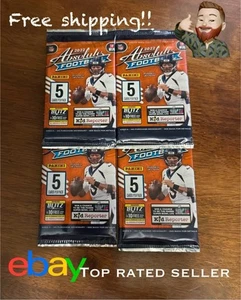 🔥Lot of 4: 2022 Panini NFL Absolute Football 5 Card Packs Russell Wilson 🔥 - Picture 1 of 7