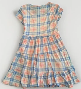 Girls Summer Plaid Dress Lightweight Comfortable Pink & Purple Size 7 NWT - Picture 1 of 5