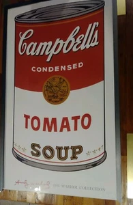 2001 ANDY WARHOL FOUNDATION GROSS GERAHMTES POP ART POSTER CAMPBELL'S SUPPE 1968 - Bild 1 von 11