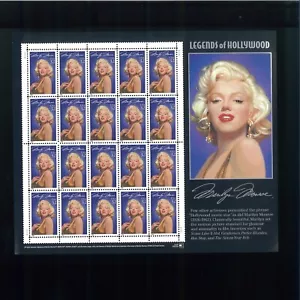 US 32¢ Hollywood Legend Marilyn Monroe Postage Stamp #2967 Mint Full Sheet - Picture 1 of 1