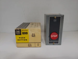 ALLEN BRADLEY 800-1SAK PULSADOR ESTACIÓN PARADA 600VAC SERIE M NUEVO EN CAJA - Imagen 1 de 7