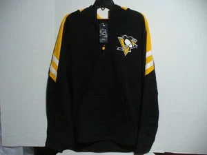 Pittsburgh Penguins pullover hoodie w/emblem, front pocket, hood & zipper Large - Picture 1 of 6