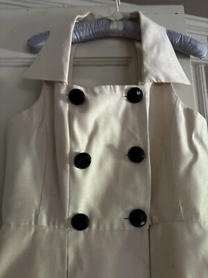 Chaleco SCARLETT para mujer 10 ViNTaGe doble botonadura ToP negro azabache botones facetados Foto 1 de 4