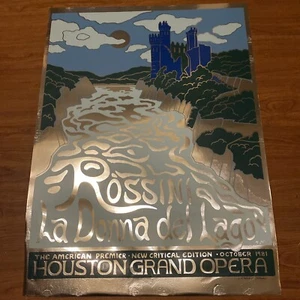 Michael Gibson Signed Poster - La Donna Del Lago Houston Grand Opera Oct 1981 - Picture 1 of 22