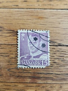 Denmark Stamp King Frederik IX 15 Used - Picture 1 of 2