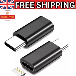 8Pin Lighting To Type-C Adapter Lighting Female To USB-C Male Adapter Converter - Picture 1 of 9