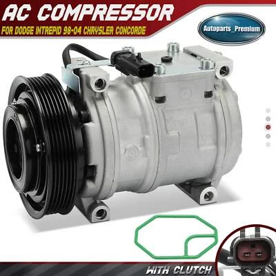A/C Compressor with Clutch for Dodge Intrepid Chrysler Concorde 1998-2004 2.7L - Image 1 of 4