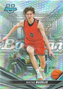2022-23 Bowman's Best University Basketball Refractor #69 Matas Buzelis