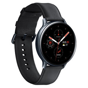 Samsung Galaxy Watch Active2 44 mm Wifi+Cellular Acier Noir et Bracelet Cuir ...