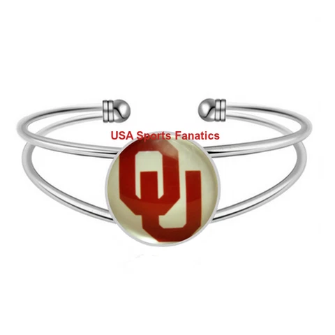 NCAA - Oklahoma Sooners Team Logo Adjustable Bangle Bracelet Cover