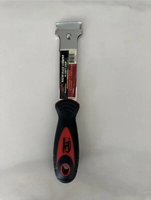 TOOLUXE RAZOR BLADE SCRAPER STAINLESS WITH SOFT GRIP - Image 1 of 2