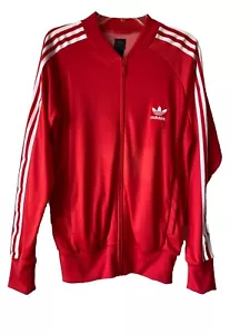 Chaqueta de Pista Adidas De Colección Para Hombre Cremallera Completa Manga Larga 3 Rayas Trébol Talla S - Imagen 1 de 7