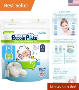 Natural 24-Count Bubble Bath Pods – pH Balanced & Gentle for Sensitive Skin - Picture 1 of 11
