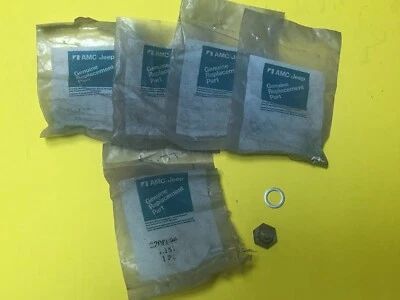 AMC Jeep Oil Pan Sump Drain Plug Lot of 5 Part # 3206696 Genuine NOS - Image 1 of 4