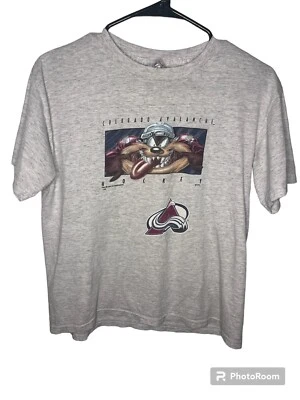 Colorado Avalanche Taz Devil 1997  Shirt Size Youth 14/16 - Image 1 of 2