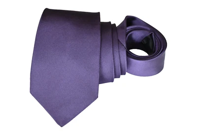JOHN VARVATOS MEN'S TIE PURPLE/SOLID Width: 3.1/8" Length: 60" - Image 1 of 3