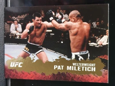 Pat Miletich #68 2009 Topps UFC Round 2 Thick Gold Parallel - Image 1 of 2