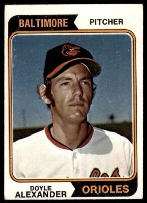 1974 TOPPS DOYLE ALEXANDER . BALTIMORE ORIOLES #282 - Image 1 of 2
