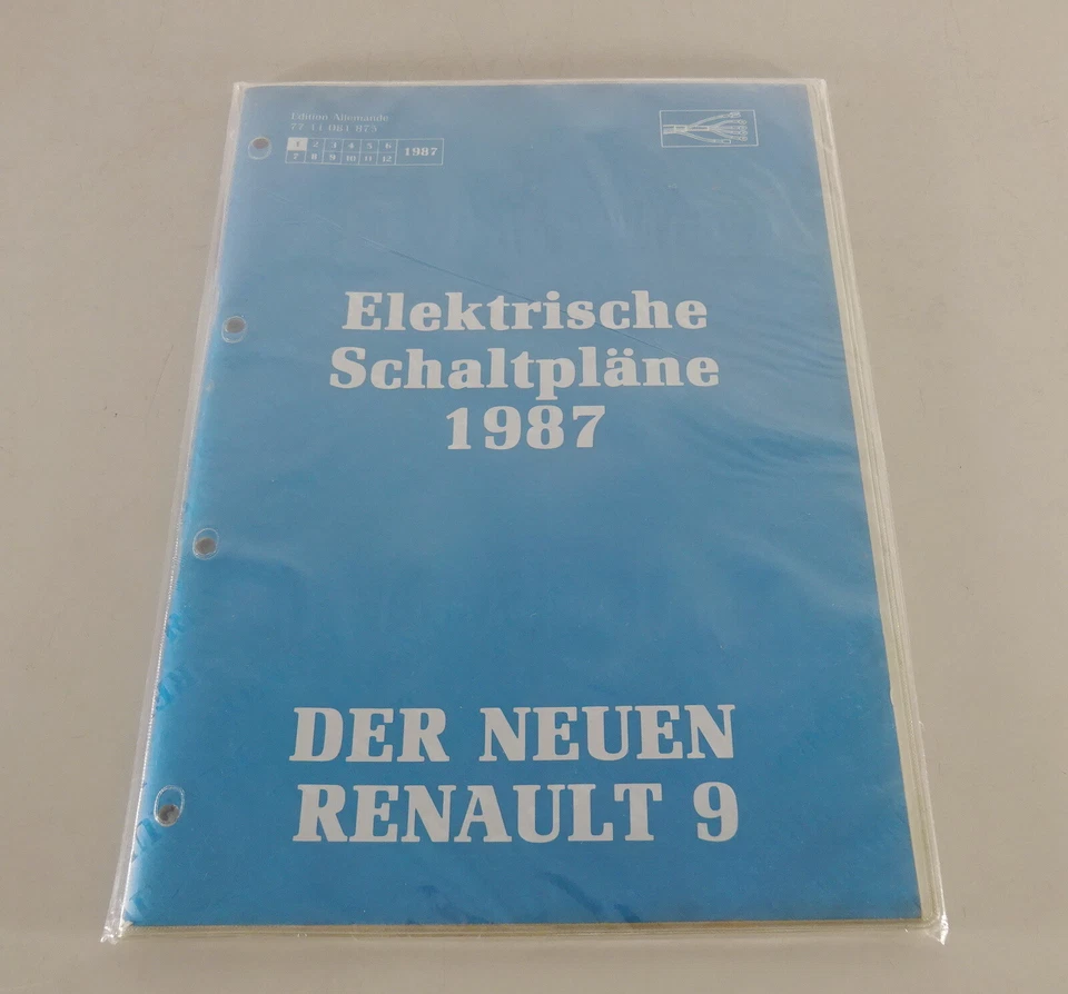 Manual De Taller Esquemas Eléctricos Renault 9 / R9 Edición 01/1987 - Imagen 1 de 1