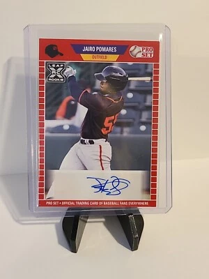 2021 Leaf Pro Set Baseball Blaster Auto Jairo Pomares #PS-JP1 Rookie RC  - Image 1 of 2